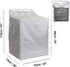 QLLY Washer/Dryer Cover for Top-loading Machine, Waterproof, Dustproof, Sun-Proof, W29”D28”H43” (Basic Silver)