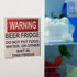 Warning Beer Fridge Magnet, Funny Sign Magnet Stickers, DO NOT Put Food or Water in This Fridge