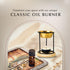 Dukhni Classic Essential Oil Burner | Brass Burner with Candle for Diffuser Oils | Relax with Home Aromatherapy