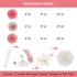 Rose Gold Birthday Decorations Kit, 20-Pc Set with Happy Birthday Banner, Tissue Paper, Garland & Swirls