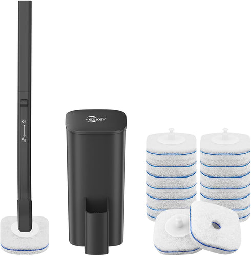 Disposable Toilet Brush, 14 Refills Toilet Bowl Cleaner Wand, Toilet Cleaner Brush