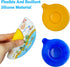 Iensen Silicone Bathtub Drain Stopper with Beach Scenery Print - Universal Tub Plug Cover, Beautiful Coral Reef Design