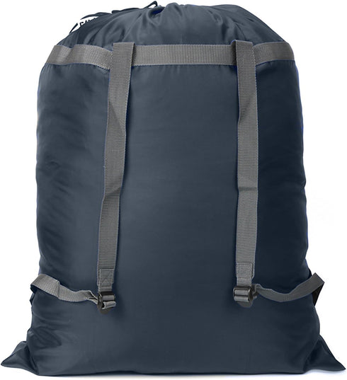 Laundry Bag Backpack, 27” x 34”, Sturdy Laundry Bag with Shoulder Straps, Heavy Duty Foldable for College