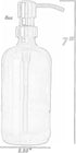 Clear Soap Dispenser with Oil Rubbed Bronze Pump - 8oz Glass Dispenser with Non Slip Coaster