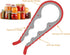Jar Opener, 5 in 1 Multi Function Can Opener Kit with Silicone Handle, Easy to Use for Children, Elderly, Arthritis