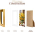TWING 8x10 Picture Frame, Display 5x7 Pictures with Mat or 8x10 Without Mat, Rustic Gold, 1 Pack