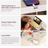 KIWIFOTOS Bedside Shelf with Silicone Pad Top, Clip On Nightstand Snack Organizer, 17" Large Dorm Room Bed Side Table