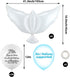 Skylety 36 Pieces Memorial Balloons for Sky Release, Helium Dove Balloons for Funeral Services