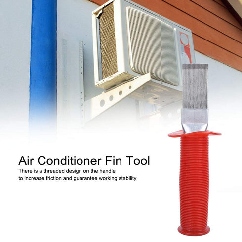 AMONIDA Air Conditioner Fin Comb - Stainless Steel Handle for Condenser Repairing and Cleaning