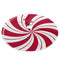 NGFF Mint Sugar Double Swirl Candy Christmas Tree Skirt with Santa & Reindeer Ornaments for Holiday Decoration