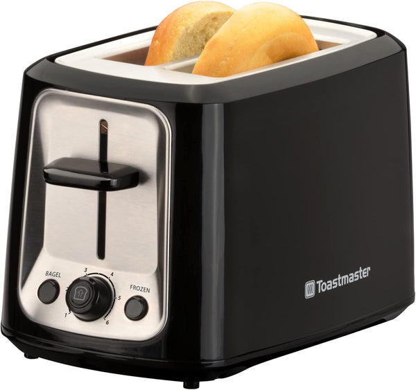 Toastmaster 2-Slice Cool Touch Toaster - Black with Stainless Accent