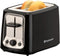 Toastmaster 2-Slice Cool Touch Toaster - Black with Stainless Accent