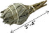 12 California White Sage Smudge Sticks - 3 to 4 Inch Hand Tied for Home Cleansing and Stress Relief