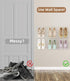 6 Pack, Wall Mounted Shoe Rack with Sticky Hanging Strips, Metal Wall Shoe Storage, Hanging Shoe Organizer