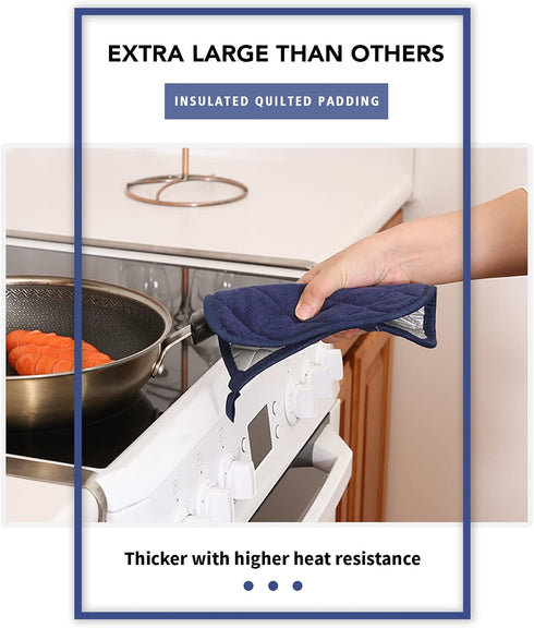 Joyhalo 6 Pack Heat Resistant Pot Holders for Kitchen, Terry Cloth Oven Hot Pads Set for Cooking Baking