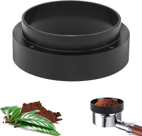 51mm Espresso Dosing Funnel, Magnetic Coffee Dosing Ring, Anodized Aluminum with 4 Magnetized Steel