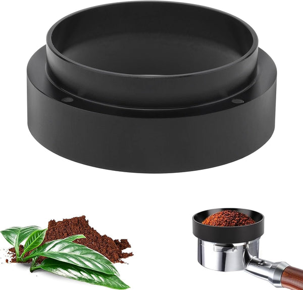 51mm Espresso Dosing Funnel, Magnetic Coffee Dosing Ring, Anodized Aluminum with 4 Magnetized Steel