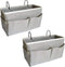 Bedside Caddy, Hanging Storage Organizer for College Dorm, Bunk, Hospital Beds, Holds Magazines, Books, Phones (Grey,