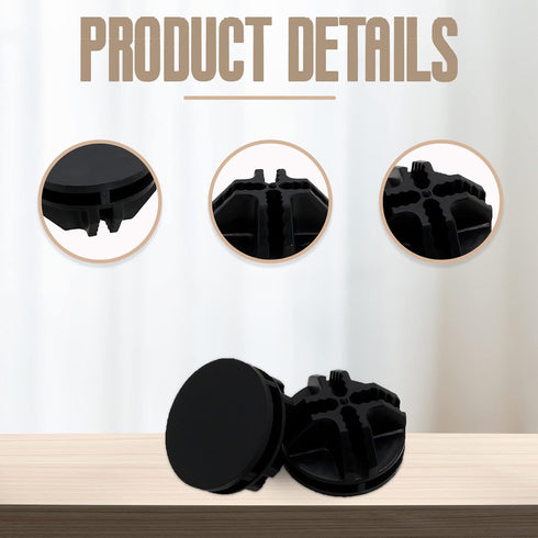 30Pcs Wire Cube Plastic Connectors for Modular Closet Storage Organizer and Wire Shelving (Black)