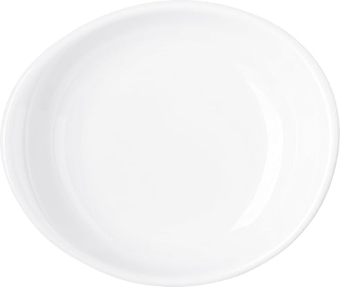 Carlisle FoodService Products Stadia Reusable Plastic Pasta Plate, Melamine, 9.5 Inches, White