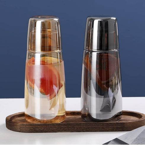 Set Set 25oz/750ml Yalucky Bedside Water Carafe with Tumbler, Bedside Carafe and Glass for Nightstand Bedroom Guest
