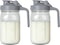 OneDream 2PACK Breast Milk Pitcher 32oz Glass Pitcher with Lid, Leakproof Drip-Free