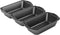 Tiawudi 3 Pack Nonstick Carbon Steel Baking Bread Pan - Large Loaf Pan, 9 1/2" x 5"