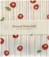 Set of 3 Printed Dishcloths - Animal Print, Flower Print, and Poppy Print