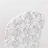 5 Rosette Efavormart PCS White Satin Spandex Stretch Folding Chair Cover for Party Dining Chairs Wedding W/Foot Pockets