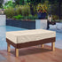 Vailge Rectangular Coffee Table Cover - Outdoor Lawn Patio Furniture Covers with Padded Handles and Durable Hem Cord