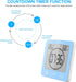 Digital Bathroom Shower Wall Clock Timer, LCD Waterproof Touch Screen Timer with Suction Temperature Humidity Gauge