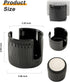 Compact Black Ceramic Sponge Holder for Kitchen Sink - Stylish Dish Rack Organizer