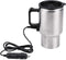 Portable Stainless Steel Electric Car Kettle, 450ml Travel Mug with Auto Charger, Airtight Lid, Heated Coffee Tea Cup