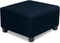 NeColorLife Square Ottoman Cover Large,Stretch Square Ottoman Covers Slipcover,Knitted Jacquard Cover for