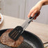 Alimat PluS Silicone Kitchen Tongs Set of 3, Cooking Tongs with Spatula Tong and 2 Basic Food Tongs