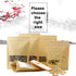 100 Pcs Resealable Stand Up Kraft Paper Bags with Window for Packaging Products, Zip Lock Food Storage