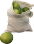 Set 3 (3, 10"x12") Muslin Produce Storage Bags - Almond Milk Bags - Reusable grocery bags cotton drawstring - Candy Bag