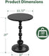 Simple Trending Small Side Table, Round Drink Table End Table, Sofa Table TV Tray Table, Pedestal Coffee Table