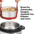 Pressure Cooker Sling, Silicone Bakeware for 6 Qt/8 Qt Instant Pot, Anti-scalding Bakeware Lifter Steamer Rack, Red