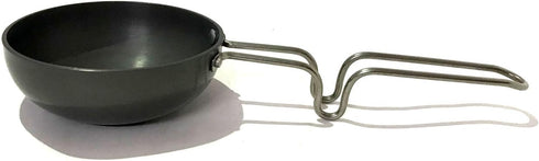 SHRIYA Mini Tadka Pan - Large Aluminium Fry Pan for Spice Heating, Saag Dal, Kadhi, Dhokla, Vaghariya