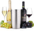 Jolitac Wine Chiller Bucket, Stainless Steel Double Wall Wine Cooler Bucket, Keeps Cold for Hours Wine Bottle Cooler Chiller Insulated Champagne Beer Ice Bucket (1 PC) by Jolitac