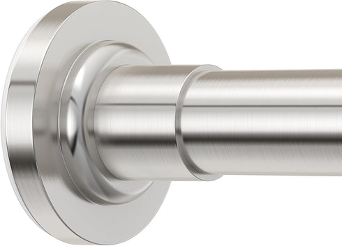 Adjustable Shower Curtain Rod 32-75 Inch, Stainless Steel Spring Tension Telescoping Curtain Rod for Bathroom or Windows