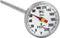 HIC Kitchen Instant-Read Meat Thermometer - Shatterproof Face, Stainless Steel, Protective Cover