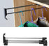 Stainless Steel Extendable Wardrobe Rail Tube, Adjustable Pull Out Closet Rod for Clothing Organizer