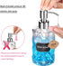 4PC Stainless Steel Soap Dispenser Lids - Replacement Pump with Waterproof Label Stickers for 28/400 Neck Bottles