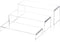 1 Set Large Acrylic Clear Display Risers, 3 Sizes 12" Rectangular Showcase
