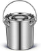 iplusmile Stainless Steel Airtight Canisters Container: 152 fl oz Airtight Clamp Lid
