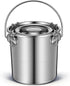 iplusmile Stainless Steel Airtight Canisters Container: 152 fl oz Airtight Clamp Lid