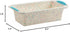 Trudeau 8.5 x 4.5 Loaf Pan, White Confetti with Blue, Regular Silicone Bakeware, 05120096