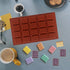 Silicone Waffle Mold, 20 Cavities Mini Square Waffle Maker, Non-Stick Tray for Waffle Cookie, Chocolate